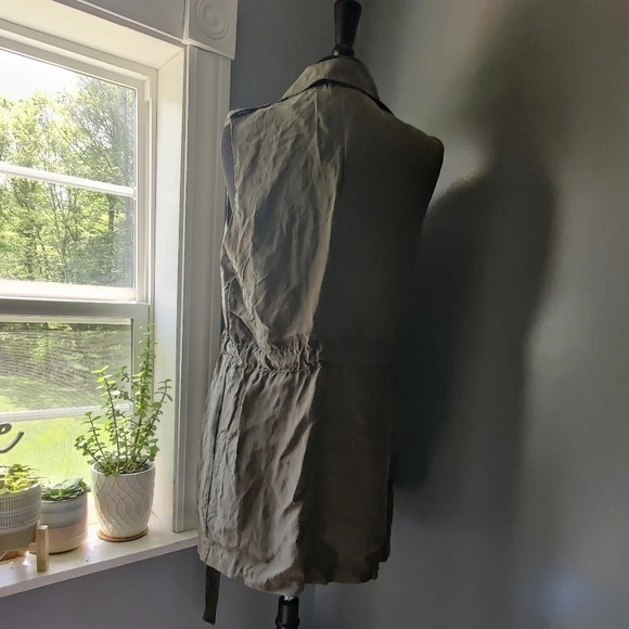 Anthropologie Elevenses Drape Wrap Trench Vest - Picture 5 of 5